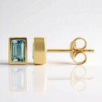 Orecchini in argento con Topazio Blu Cielo