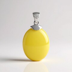 Ciondolo in argento con Calcedonio Giallo (MONOSONO COLLECTION)