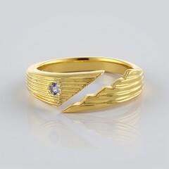 Anello in argento con Tanzanite (SAELOCANA)