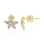 VVS1 (G) Brillant-Goldohrringe (Annette)