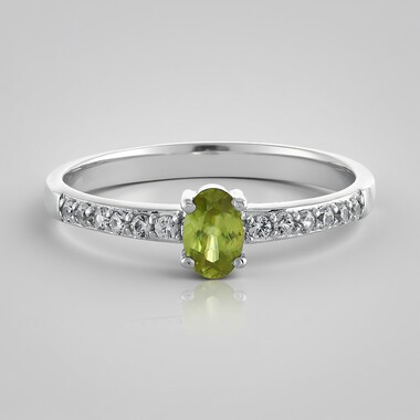 Anello in argento con Sfene