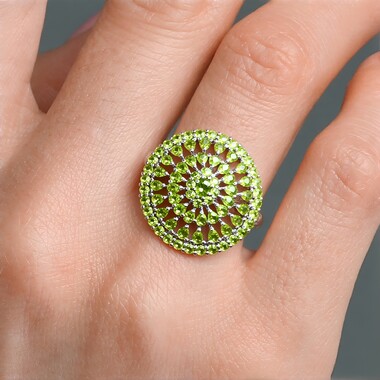 Peridot-Silberring