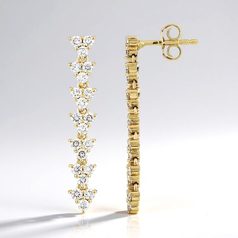 Orecchini in oro con Diamante IF (G) (de Melo Gold)