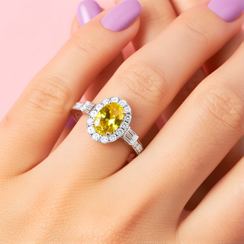 Gelber Saphir-Goldring (CIRARI)