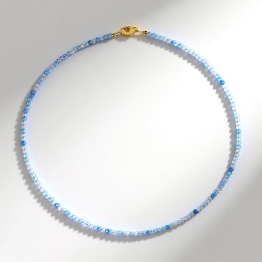 Brazilian Aquamarine Silver Necklace