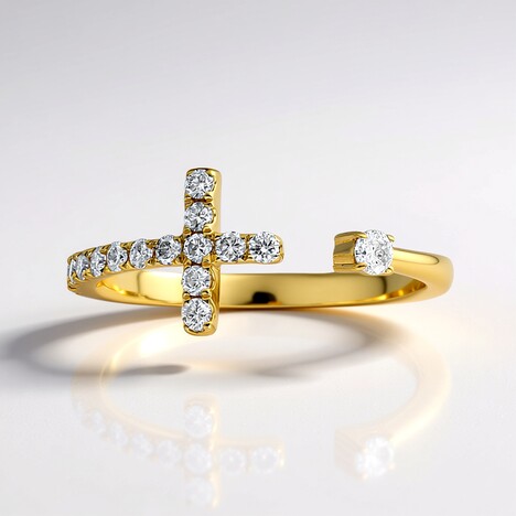 Anello in oro con Diamante I1 (H) (CIRARI)