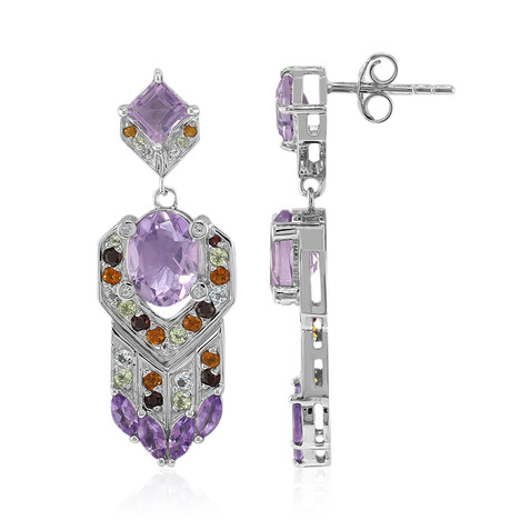 Amethyst-Silberohrringe