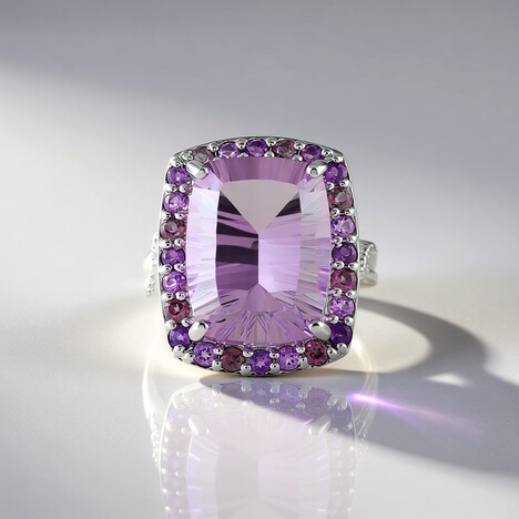 Anello in argento con Ametista Rose de France