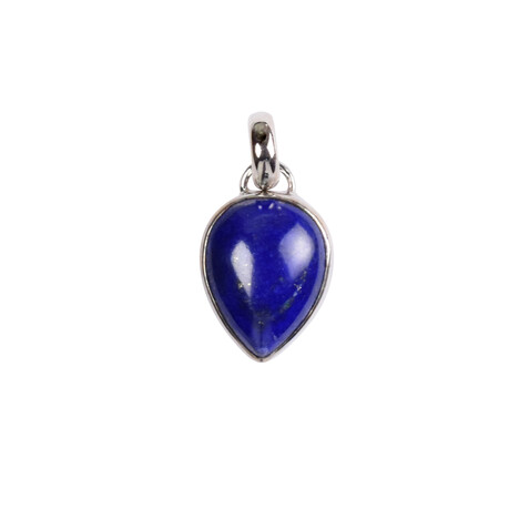 Zilveren hanger met een lapis lazuli