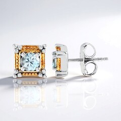 Orecchini in argento con Zircone Ratanakiri