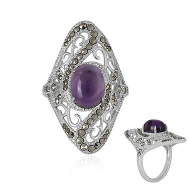 Sambia-Amethyst-Silberring