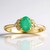 Anello in oro con Smeraldo Zambia