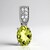 Ciondolo in argento con Quarzo Ouro Verde
