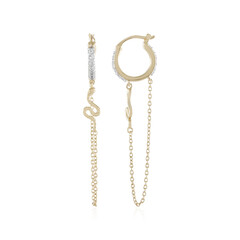 Boucles d'oreilles en argent et Topaze blanche