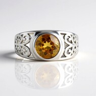 Scapolite Silver Ring