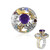 Amethyst-Silberring (Gems en Vogue)