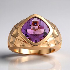 Anello in argento con Ametista