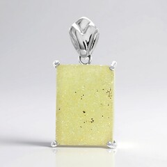 Ciondolo in argento con Agata Glitter