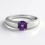 Anello in argento con Quarzo Azur