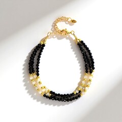 Bracciale in argento con Spinello Nero