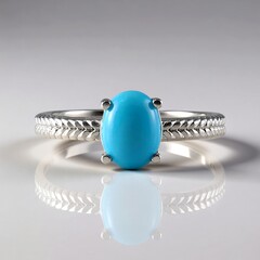 Anello in argento con Turchese Sleeping Beauty (Faszination Türkis)