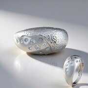 Anello in argento con Zircone (MONOSONO COLLECTION)