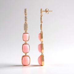 Orecchini in argento con Opale Rosa (de Melo Essence)