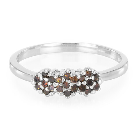 Fancy-Diamant-Silberring
