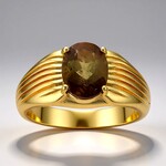 Anello in oro con Andalusite