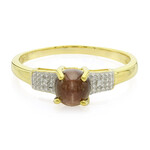 Bague en argent et Scapolite œil-de-chat