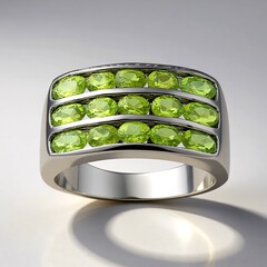 Anello in argento con Idocrasio