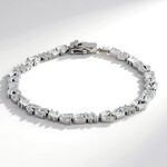 Bracciale in argento con Topazio Bianco