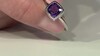 Zilveren ring met een amethist
