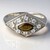 Anello placcato in platino con Tormalina Cuprian