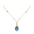 14K London Blue Topaz Gold Necklace (CIRARI)