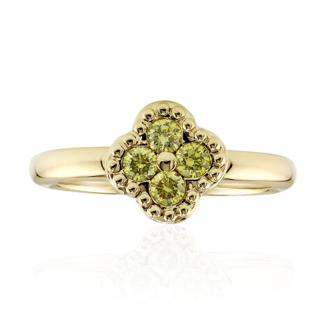 Gelber VS1 Brillant-Goldring (Annette)