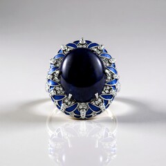 Anello in argento con Sodalite (Adela Silber)