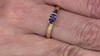 Anillo en plata con Tanzanita