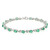 Zilveren armband met Zambia-smaragdstenen