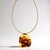 Landscape Baltic Amber Stainless Steel Necklace (dagen)