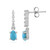 Boucles d'oreilles en argent et Turquoise Sleeping Beauty (Faszination Türkis)