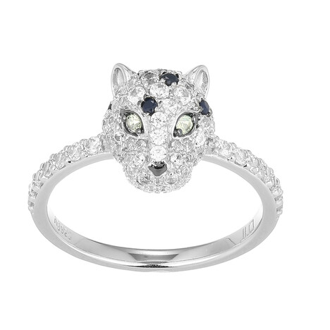 Edelstein-Silberring (Adela Silber)