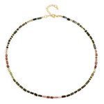Fancy Tourmaline Silver Necklace