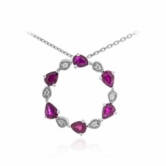 AAA-Mosambik-Rubin-Goldhalskette (CIRARI)