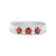 Bague en argent et Rubis de Tanzanie (de Melo)