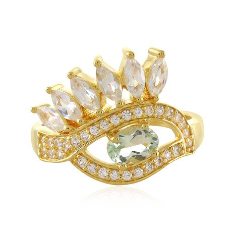 Anello in argento con Ametista Verde