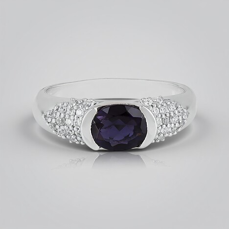 Anello in argento con Iolite