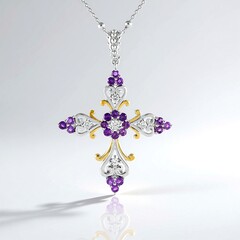 Collana in argento con Zircone (Dallas Prince Designs)