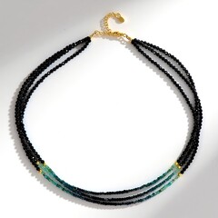 Collana in argento con Indicolite