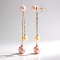 Orecchini in argento con Perla Ming Porpora (TPC)
